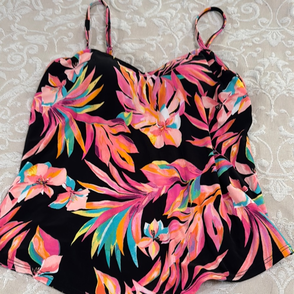 Maurices Pink tankini Swim top